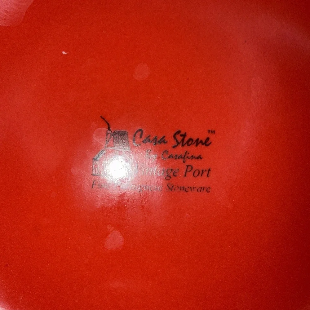 Casa Stone Vintage Port By Casafina Shallow Bowl Great Condition 9 1/2
